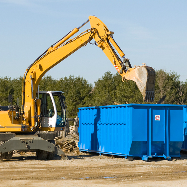 can i request a rental extension for a residential dumpster in Congress Arizona